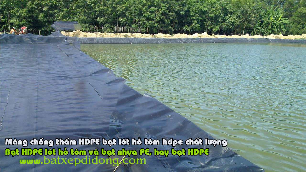 Bạt Lót Hồ Chứa Nước Nuôi Tôm, Nuôi Cá, Bạt Nhựa HDPE Lót Ao Chống Thấm Bình Định